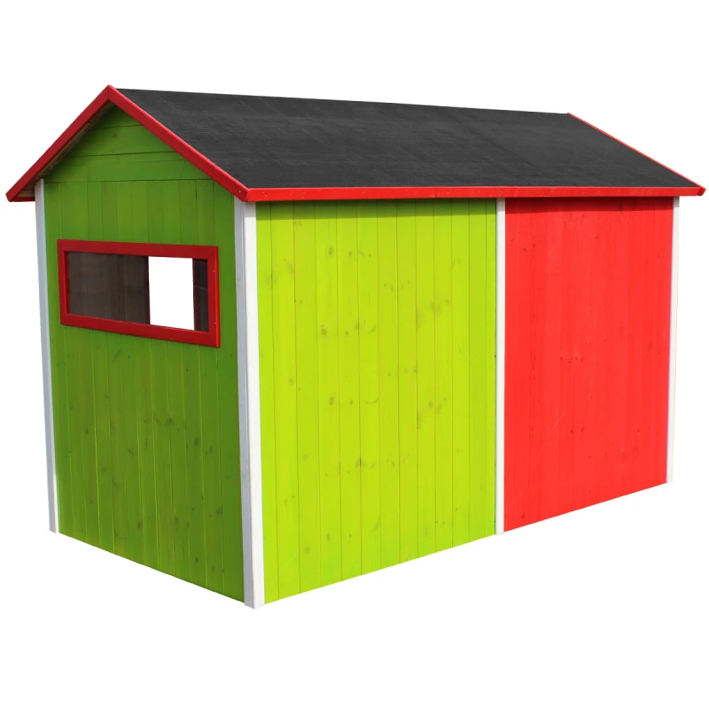 Casita-infantil-madera-jazz-Juego-exterior-mesa-integrada
